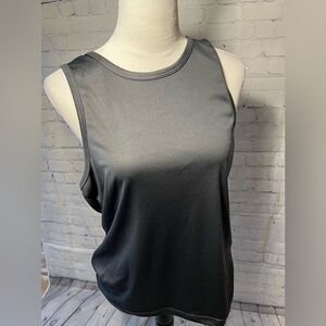 Athletech Tank Top Grey Gray Sleeveless Shirt Active Gym Athletic Size S